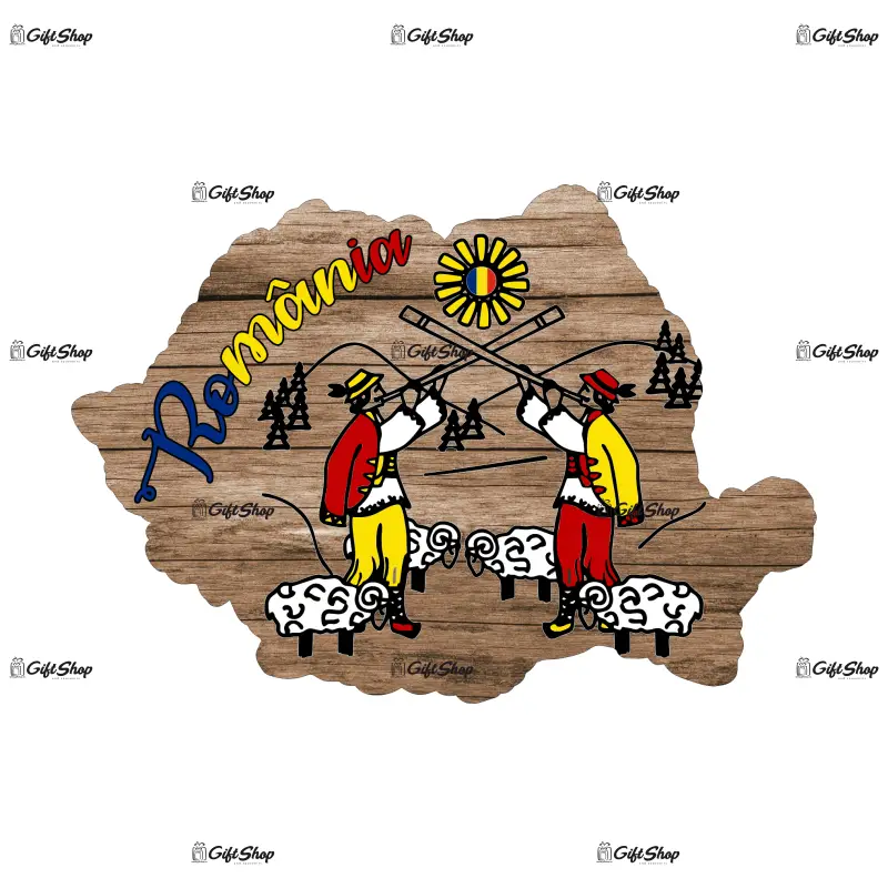 Mgs022-magnet frigider-harta romania